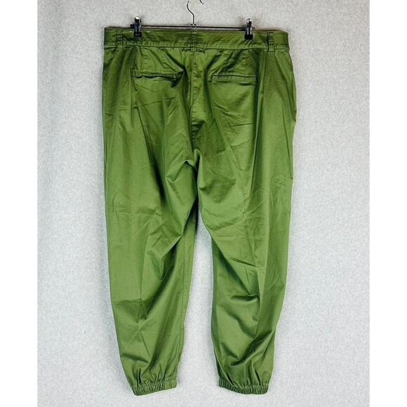 Lane Bryant Womans Sz 20 Plus Pants Green Comfort Waist Pockets - Picture 7 of 9